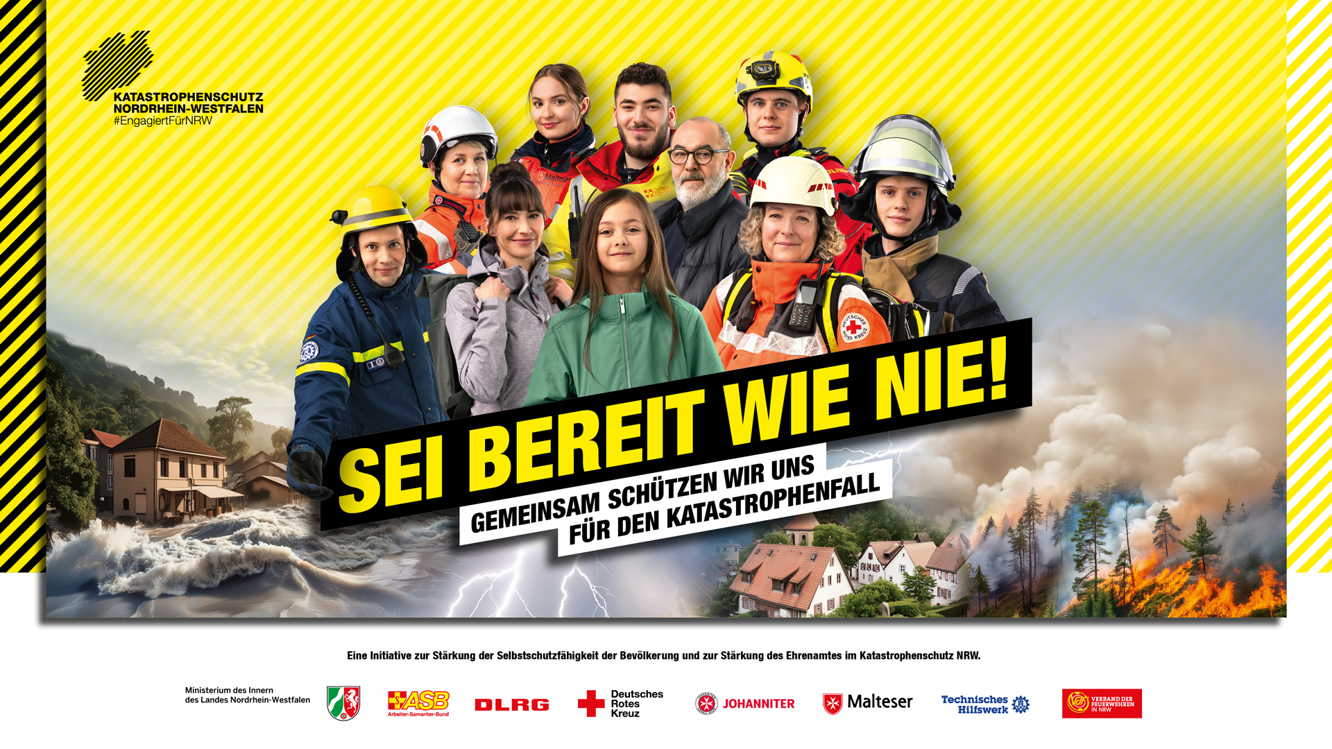 Gruppenmotiv zur Kampagne "Sei bereit wie nie!"